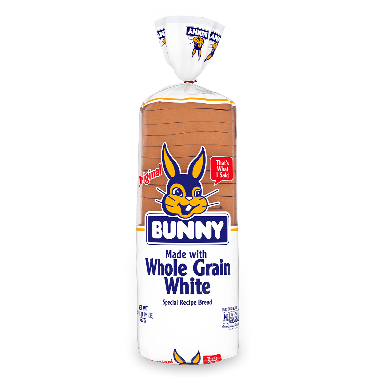 Bunny Bread, Honey Wheat, Original 20 oz, Multi-Grain & Whole Wheat Bread